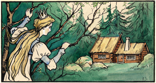 Bröderna Grimms sagor Första samlingen : Snövit. Barnbiblioteket Saga nr 17