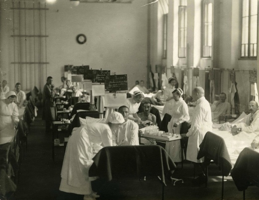 2. Sjukhussal från Reservespital nr 15. Ur Elisabet Linds personarkiv.