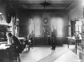 Bergviks kontor, 1900. Troligen Fagersta bruksarkiv, kopia TAM-Arkiv